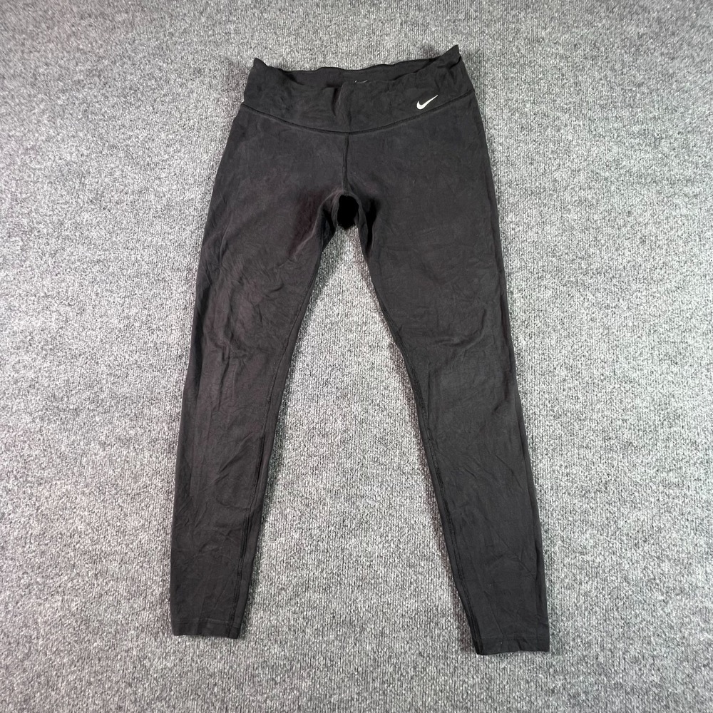 Nike Dri-Fit Leggings Womens Medium Black CrossFit Casual Tight Fit Yoga Comfort